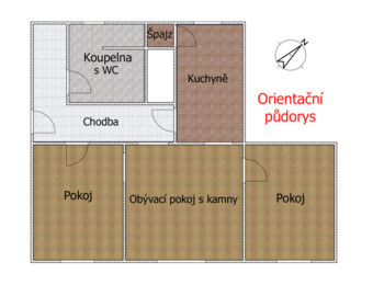 Prodej bytu 3+1 v osobním vlastnictví 88 m², Křišťanov