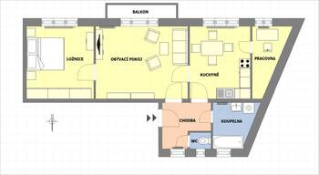Prodej bytu 2+1 v osobním vlastnictví 72 m², Jablonec nad Nisou