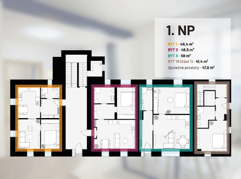 Prodej bytu 2+kk v osobním vlastnictví 58 m², Čáslav