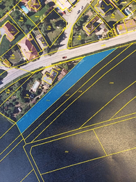 mapa - Prodej pozemku 1586 m², Drnovice