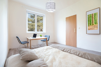 Vizualizace ložnice - Prodej bytu 2+1 v osobním vlastnictví 55 m², Praha 4 - Záběhlice