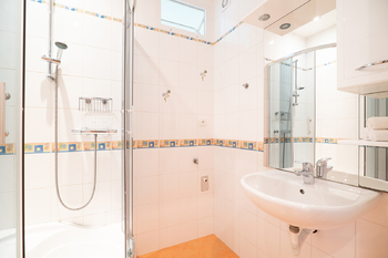 Koupelna se sprchovým koutem - Prodej bytu 2+1 v osobním vlastnictví 55 m², Praha 4 - Záběhlice