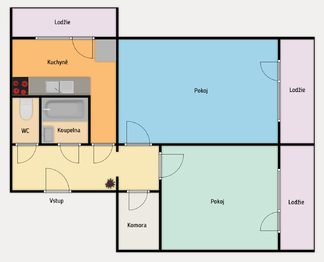 Prodej bytu 2+1 v osobním vlastnictví 63 m², Kladno