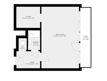 Pronájem bytu 1+kk v družstevním vlastnictví 32 m², Praha 6 - Vokovice