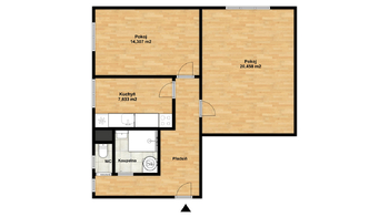 Prodej bytu 2+1 v osobním vlastnictví 61 m², Chomutov