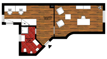 Pronájem kancelářských prostor 46 m², Plzeň