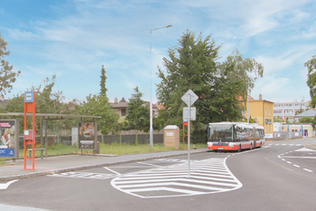 autobusová zastávka - Pronájem bytu 2+kk v osobním vlastnictví 42 m², Praha 5 - Zbraslav