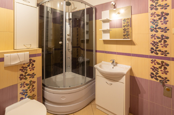 Koupelna přízemé - Prodej domu 170 m², Mladé Buky