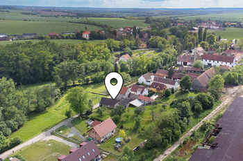 Dron - umístění domu - Prodej domu 73 m², Číčovice