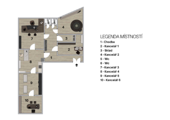 Pronájem kancelářských prostor 200 m², Ostrava
