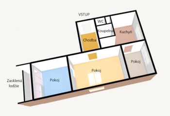 Pronájem bytu 3+1 v osobním vlastnictví 64 m², Ostrava