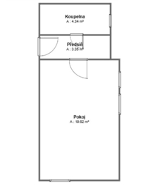 Pronájem bytu 1+kk v osobním vlastnictví 23 m², Velké Přílepy