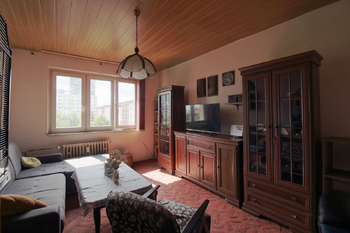 obývací pokoj - Prodej bytu 2+1 v osobním vlastnictví 52 m², Praha 10 - Malešice