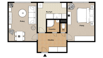 Prodej bytu 2+1 v osobním vlastnictví 55 m², Louny