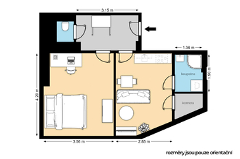 Prodej bytu 2+kk v družstevním vlastnictví 40 m², Praha 10 - Vršovice