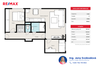 Prodej bytu 3+kk v osobním vlastnictví 56 m², Kašperské Hory