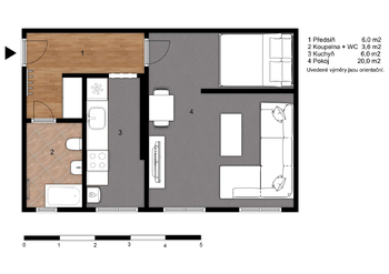 Prodej bytu 1+1 v osobním vlastnictví 36 m², Nový Jičín