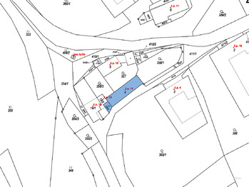 snímek z katastrální mapy.06.2025 - Prodej domu 69 m², Zhoř