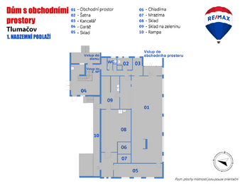 Prodej obchodních prostor 380 m², Tlumačov