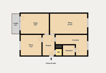 Prodej bytu 3+1 v osobním vlastnictví 78 m², Brno