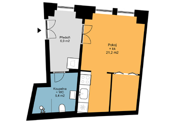 Pronájem bytu 1+kk v osobním vlastnictví 35 m², Praha 1 - Staré Město