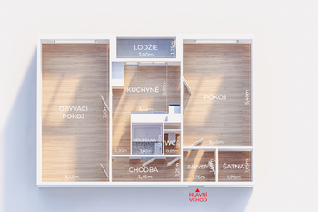 Prodej bytu 2+1 v osobním vlastnictví 71 m², Brno