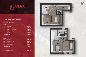 Prodej bytu 3+kk v osobním vlastnictví 78 m², Skorkov
