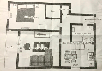 Pronájem bytu 2+1 v osobním vlastnictví 58 m², Chrudim