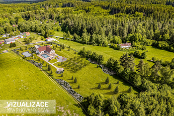 Vizualizace stavby. - Prodej pozemku 14044 m², Člunek