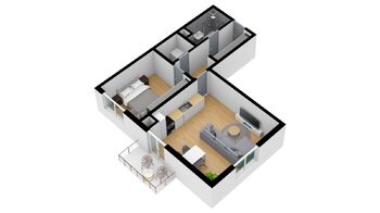 Pronájem bytu 2+kk v osobním vlastnictví 51 m², Plzeň