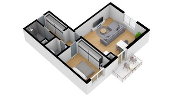Pronájem bytu 2+kk v osobním vlastnictví 51 m², Plzeň