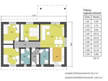 Rodinný dům na klíč, Okarec - Prodej domu 95 m², Okarec