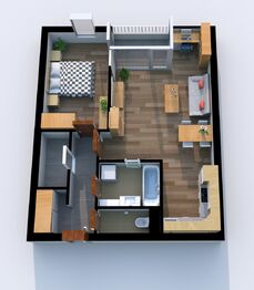 Pronájem bytu 2+kk v osobním vlastnictví 63 m², Chrudim