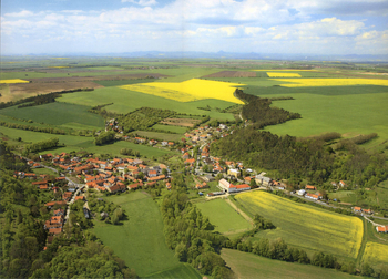 letecký snímek Sazená - Prodej domu 98 m², Sazená
