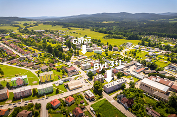 zákres garáž, byt - Prodej bytu 3+1 v osobním vlastnictví 76 m², Nové Hrady