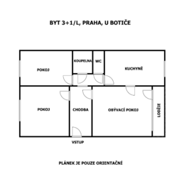 Pronájem bytu 3+1 v osobním vlastnictví 79 m², Praha 4 - Michle