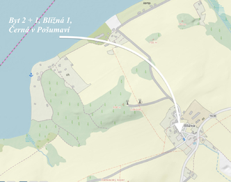 Prodej bytu 2+1 v osobním vlastnictví 52 m², Černá v Pošumaví