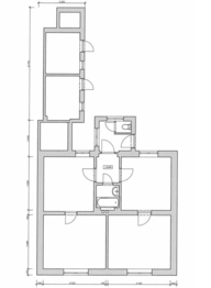 aktuální půdorys přízemí - Prodej domu 92 m², Pardubice