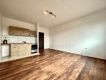hlavní pokoj s kuchyňským koutem - Pronájem bytu 1+kk v družstevním vlastnictví 28 m², Jablonec nad Nisou