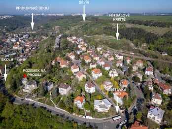 Prodej pozemku 1340 m², Praha 5 - Hlubočepy