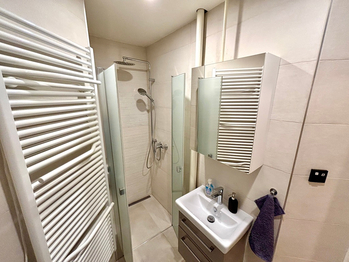 Koupelna 1.  - Pronájem kancelářských prostor 127 m², Praha 3 - Vinohrady