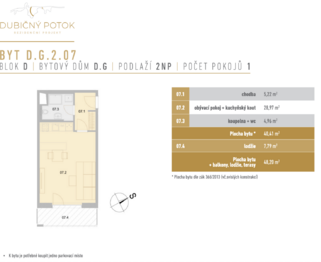 Prodej bytu 1+kk v osobním vlastnictví 60 m², České Budějovice