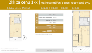 Prodej bytu 2+kk v osobním vlastnictví 56 m², České Budějovice