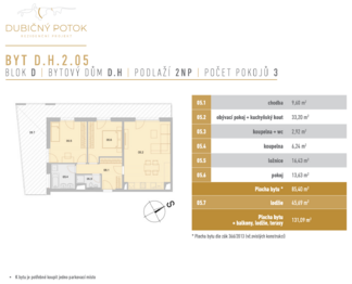 Prodej bytu 3+kk v osobním vlastnictví 131 m², České Budějovice