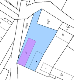 Katastrální mapa - Prodej domu 70 m², Milostín