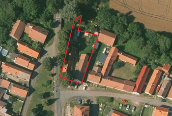 Letecký snímek - Prodej domu 70 m², Milostín