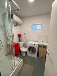 koupelna se sprchovým koutem - Pronájem bytu 1+kk v osobním vlastnictví 33 m², Tachlovice