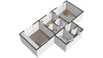 Orientační plánek přízemí - Prodej chaty / chalupy 90 m², Manětín