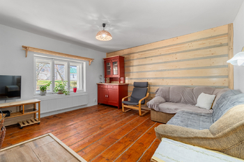Obývací pokoj v patře - Prodej chaty / chalupy 90 m², Manětín 