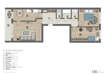 Prodej bytu 3+1 v družstevním vlastnictví 81 m², Praha 5 - Stodůlky